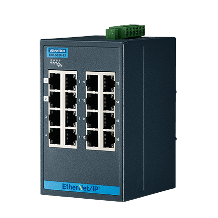 16-port Entry Level Managed Switch with EtherNet/IP Support